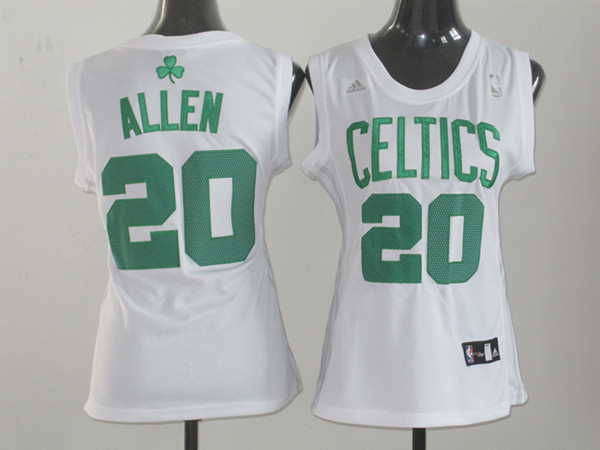  NBA Women Boston Celtics 20 Ray Allen Swingman White Jersey